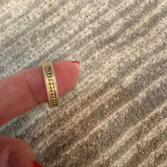 ANNA BECK Classic Stacking Ring - Gold (US Size 9) - Picture 4 of 4